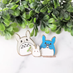 Sugar Cubed Studios Chubby Bunny Fam Tiny White Bun Enamel Pin