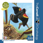 New York Puzzle Company 100 pc Mini Puzzle Red Winged Blackbird