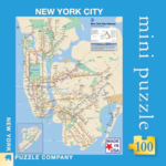 New York Puzzle Company 100 pc Mini Puzzle New York Subway Map