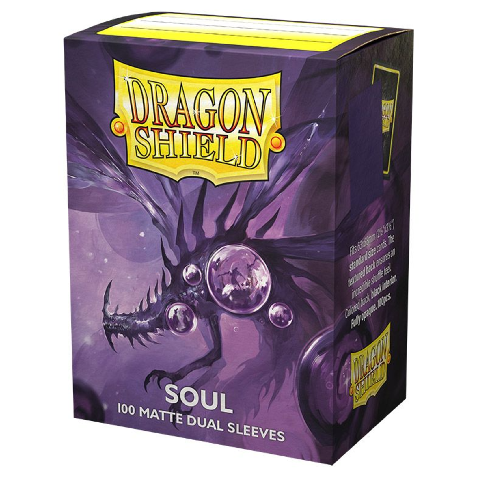 Arcane Tinmen Dragon Shield Standard Matte Dual Sleeves Soul Metallic 100 ct