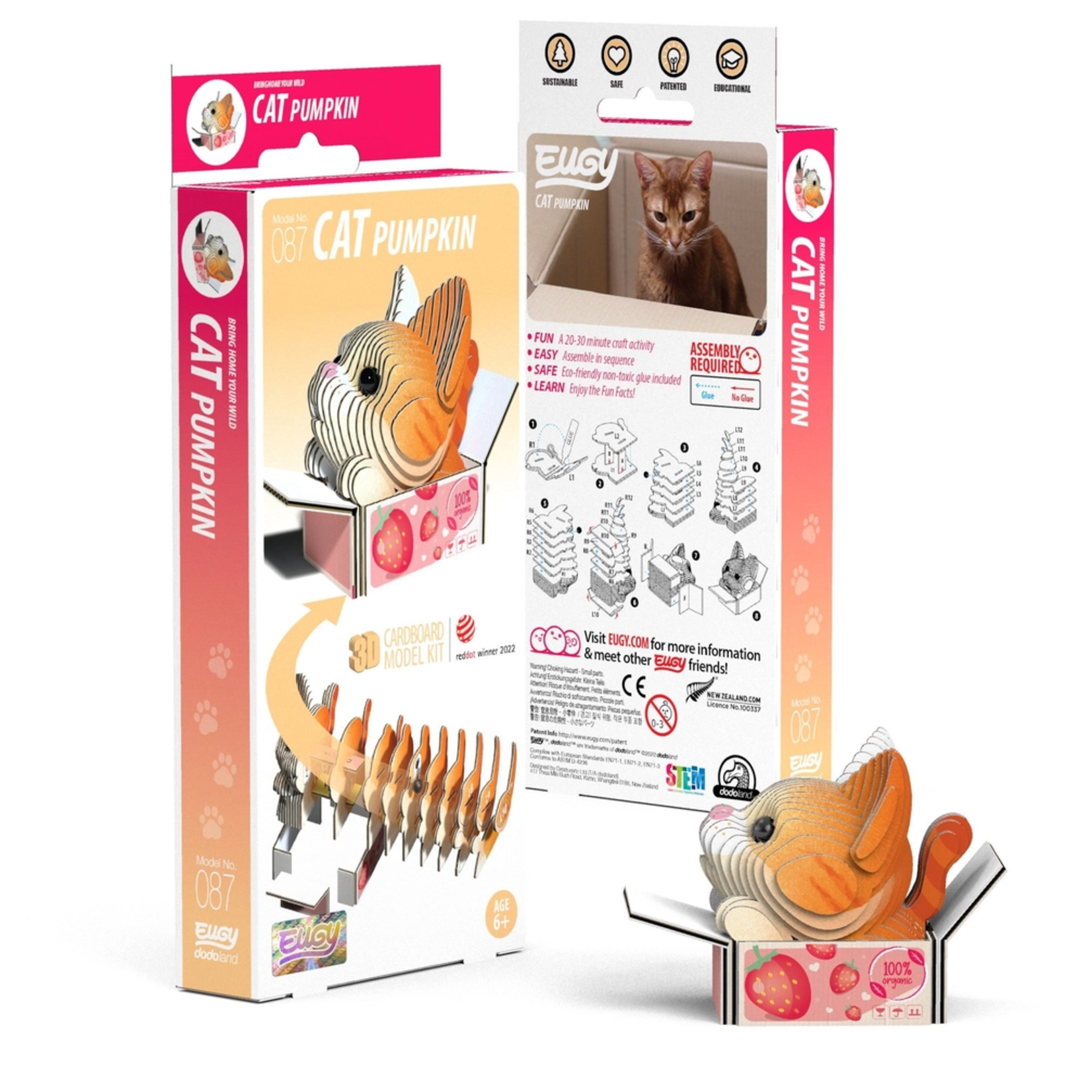 Safari Ltd Eugy 3D Puzzle Cat Pumpkin