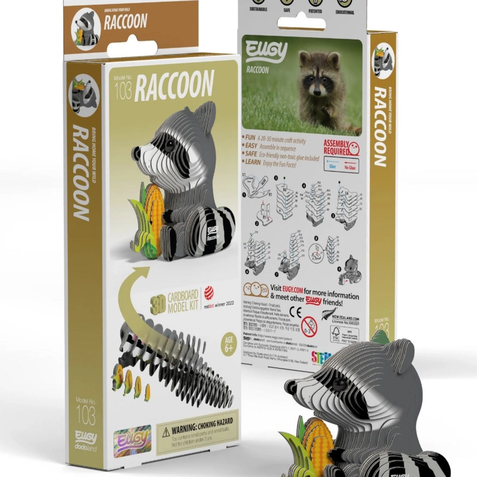 Safari Ltd Eugy 3D Puzzle Raccoon
