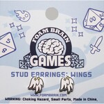 Foam Brain Games Stud Earrings Wings