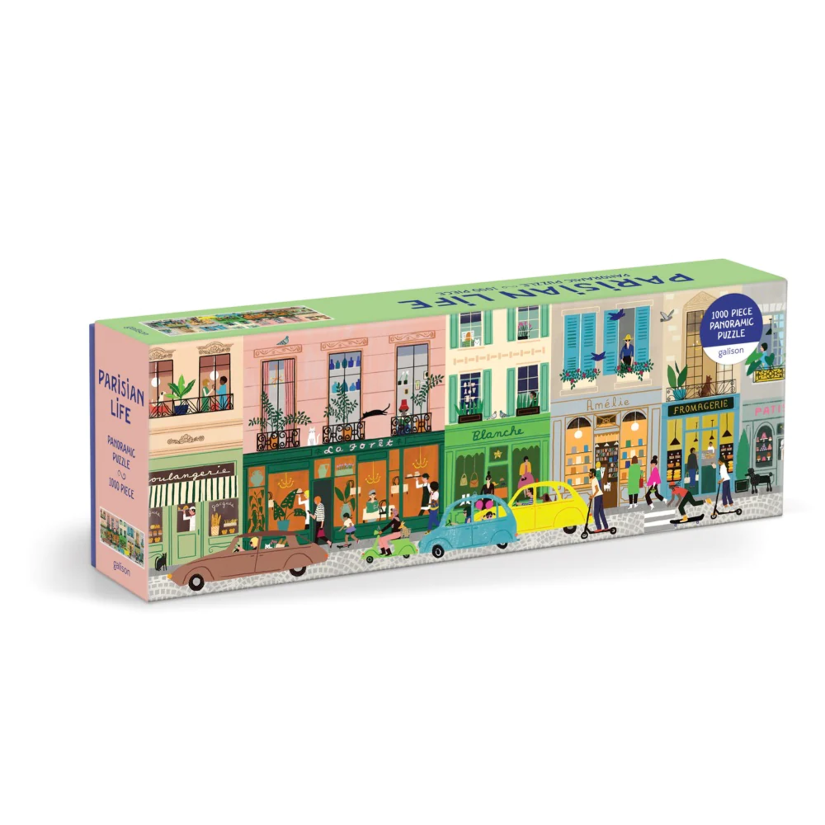 Galison 1000 pc Panoramic Puzzle Parisian Life