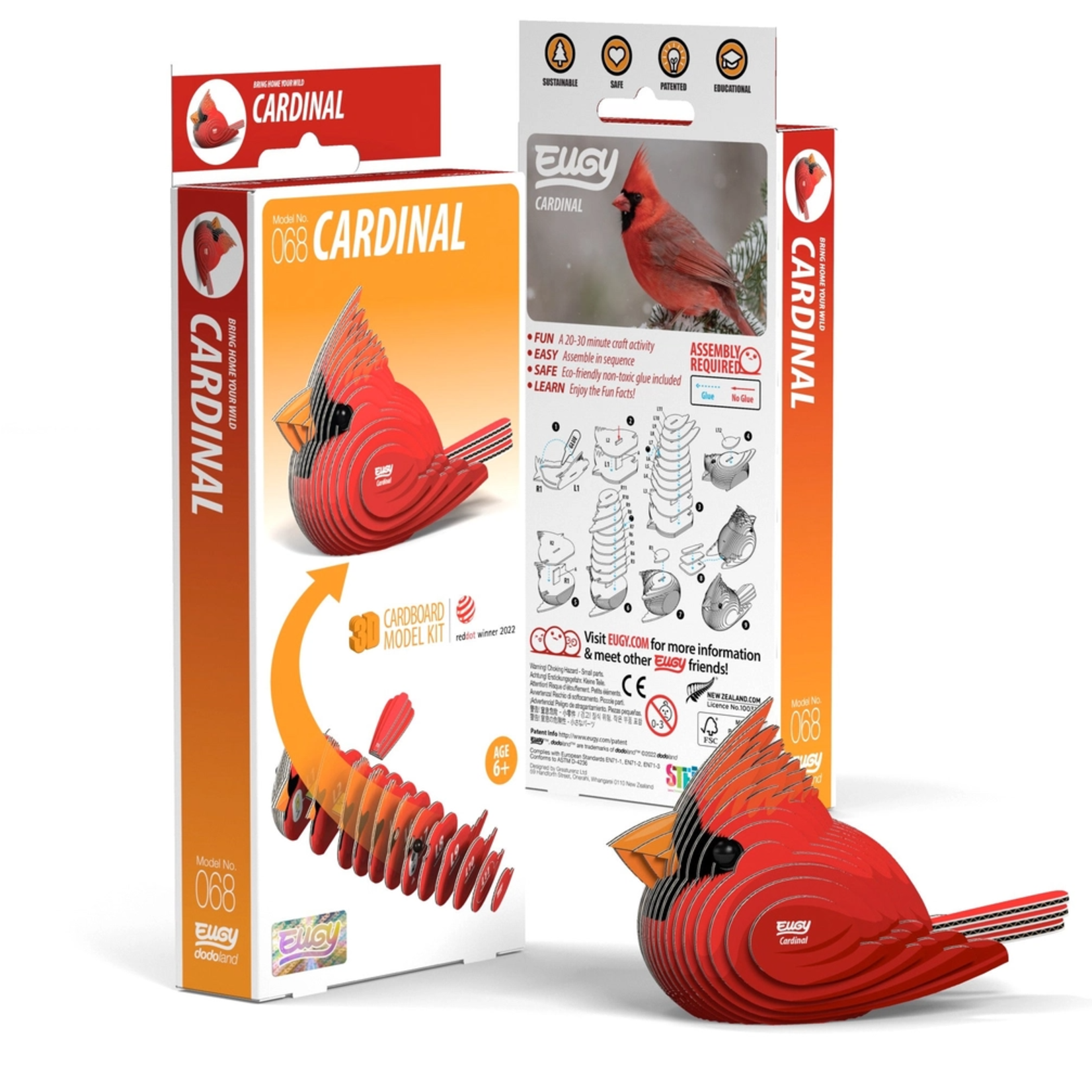 Safari Ltd Eugy 3D Puzzle Cardinal