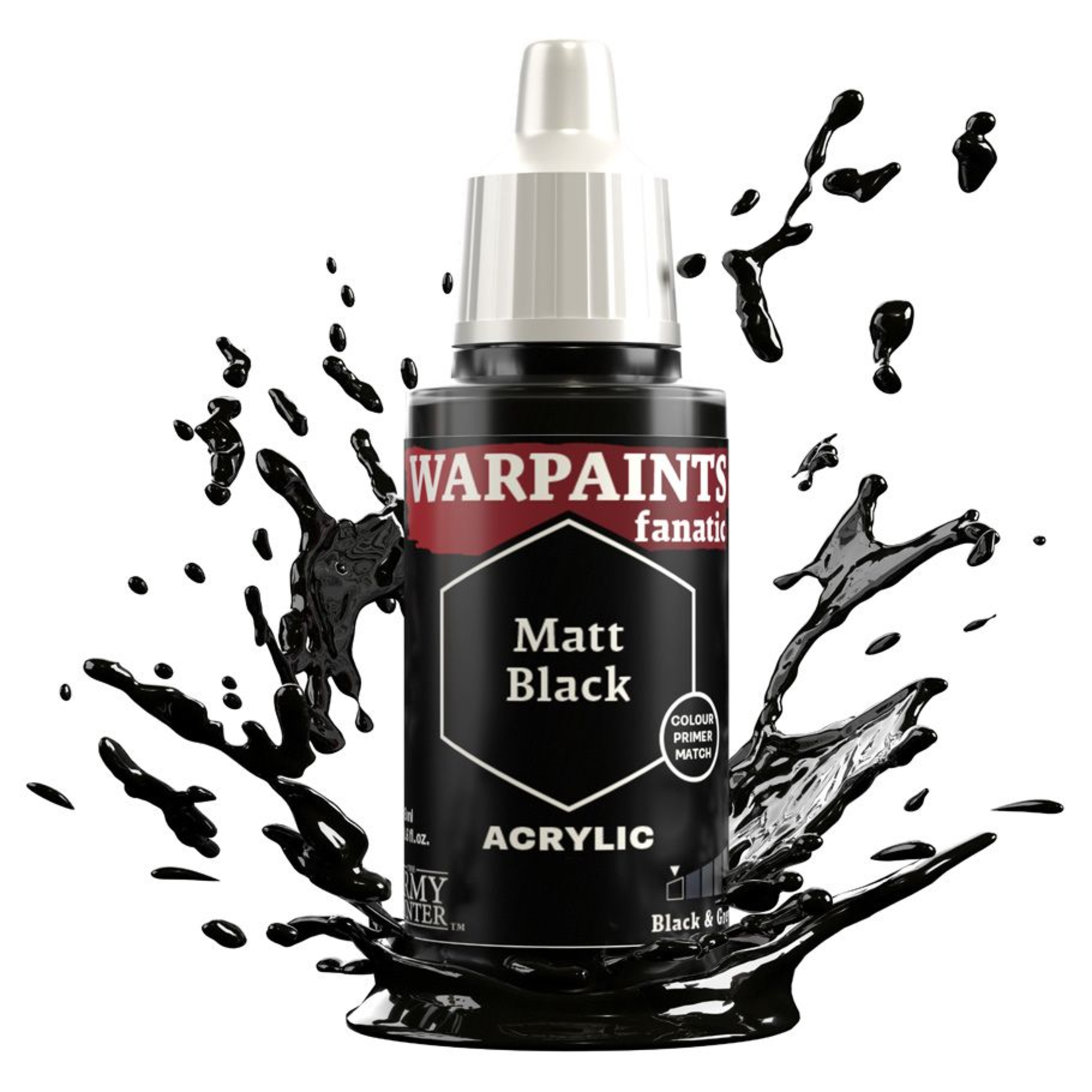 Army Painter Army Painter Warpaints Fanatic Matt Black 18 ml