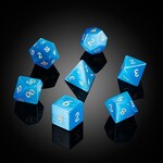 Dice Habit Dice Habit Gemstone Blue Cat's Eye Synthetic Polyhedral 7 die set