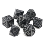 Die Hard Dice Die Hard Dark Iron Hexbreaker Metal Polyhedral 7 die set