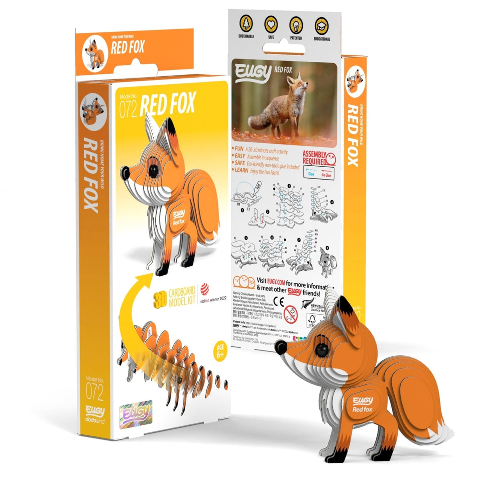 Safari Ltd Eugy 3D Puzzle Red Fox
