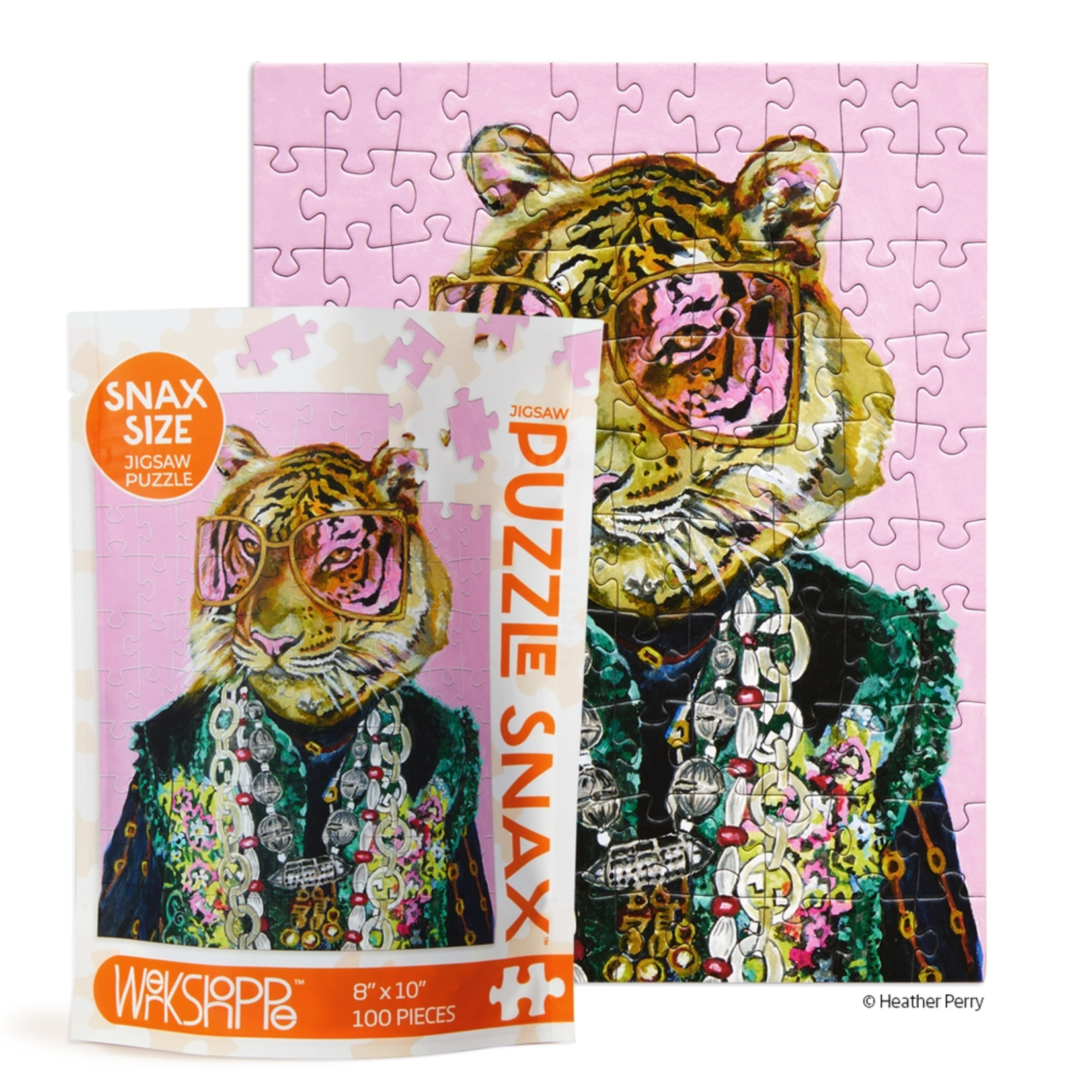 WerkShoppe 100 pc Puzzle Snax Rose Colored Glasses