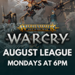GG Corvallis GG Corvallis Warhammer Age of Sigmar Warcry League 2024 August Mondays 6 pm