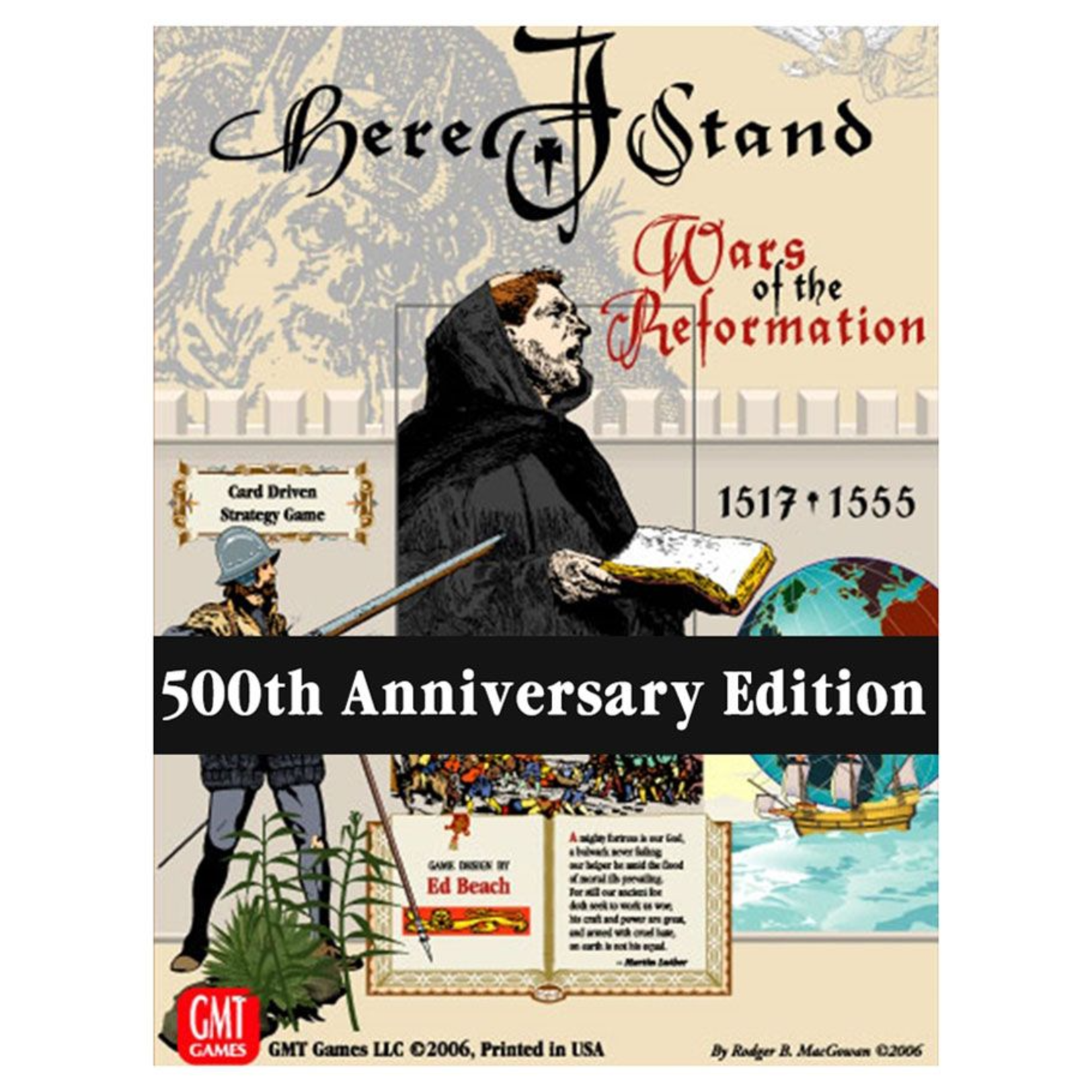 GMT Games Here I Stand Wars of the Reformation 500th Anniversary