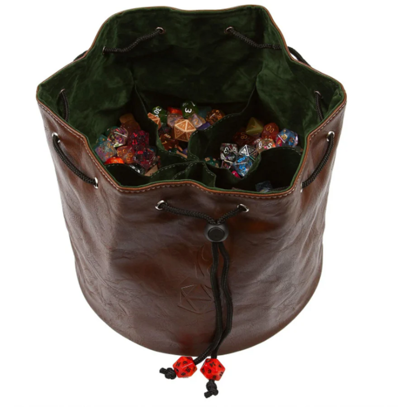 Forged Pouch of the Endless Hoard Dice Bag Brown Green