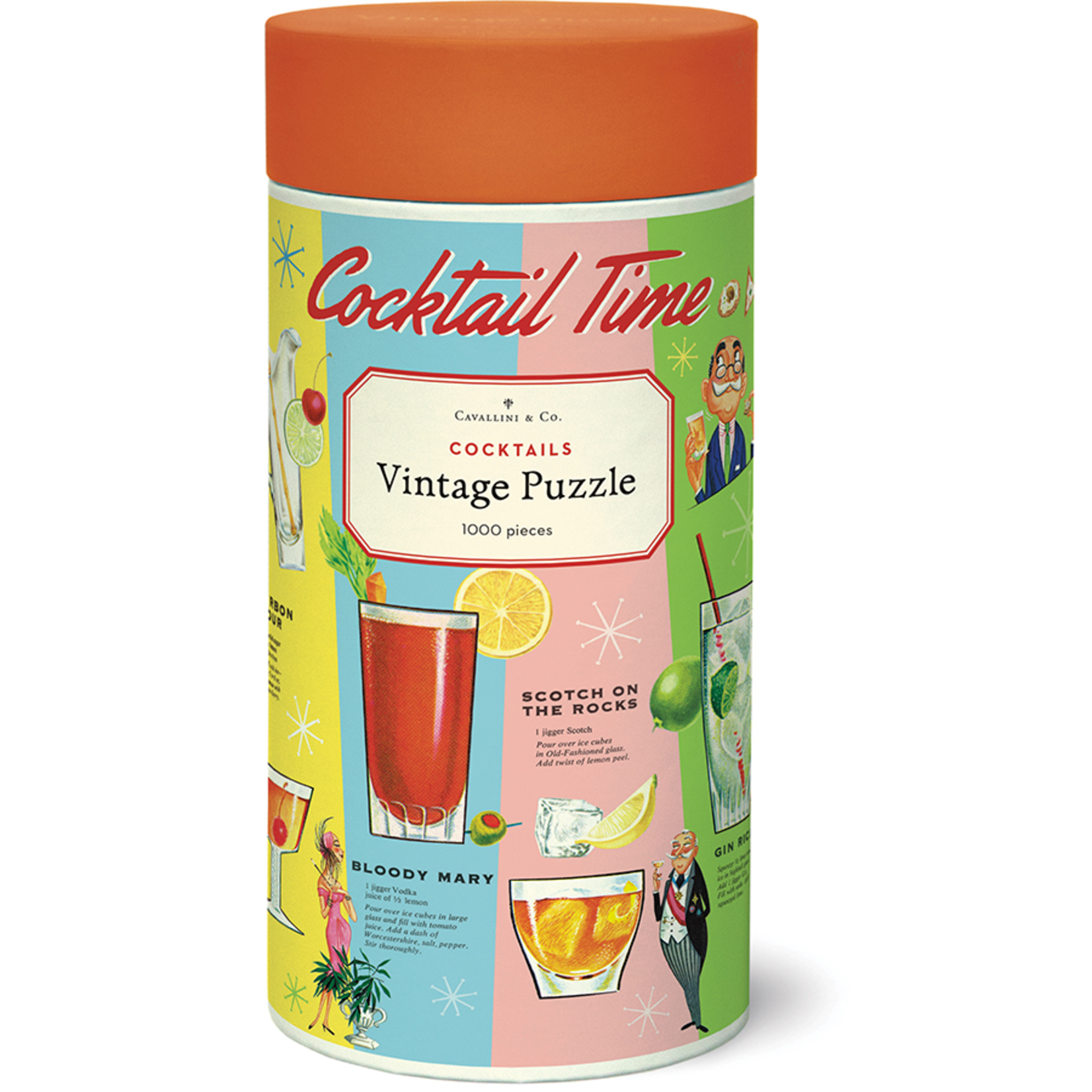 Cavallini and Co 1000 pc Puzzle Cocktails