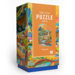 Lantern Press 1000 pc Shaped Puzzle Play Off Grid