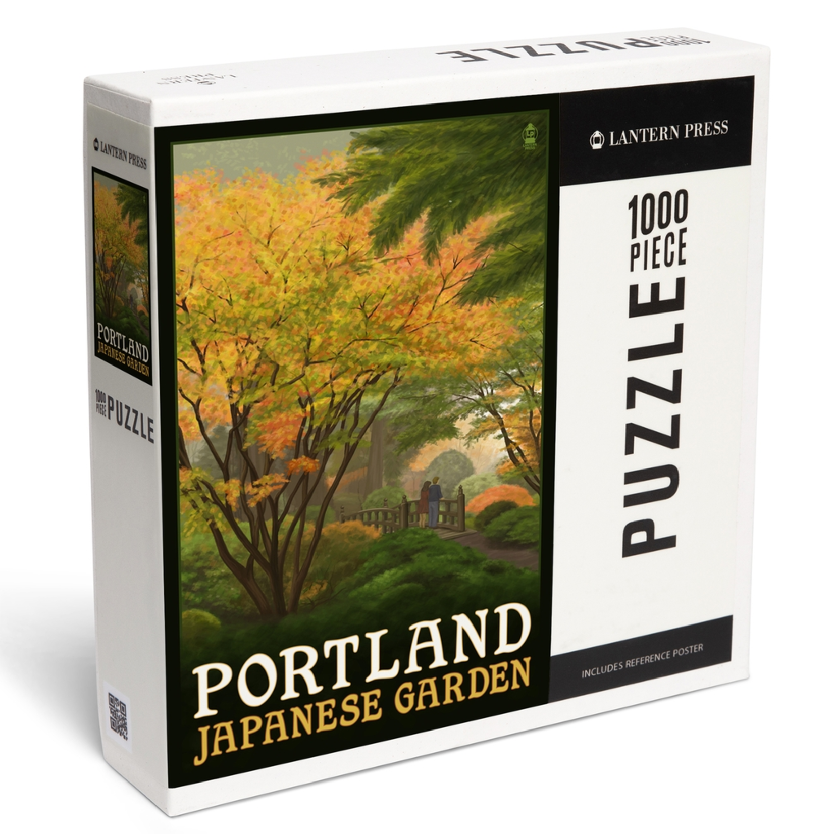 Lantern Press 1000 pc Puzzle Portland Oregon Japanese Garden Bridge