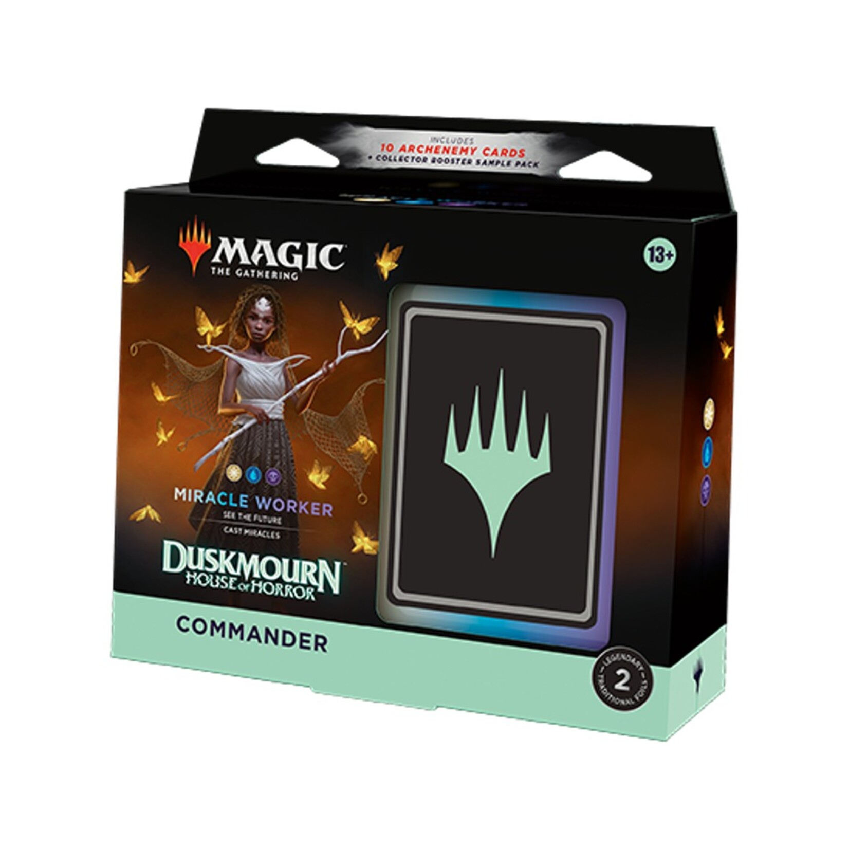 Wizards of the Coast Magic the Gathering Commander Deck Miracle Worker Duskmourn House of Horror