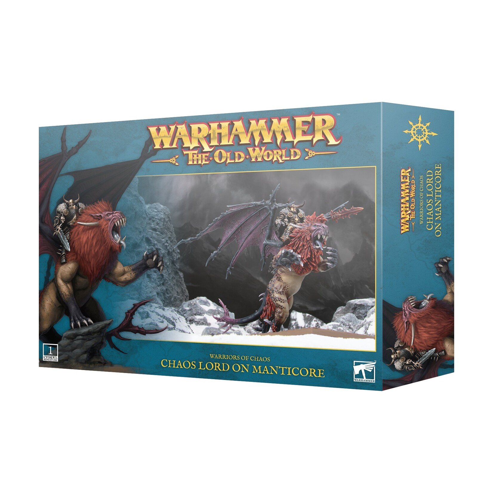 Games Workshop Warhammer The Old World Warriors of Chaos Lord on Manticore