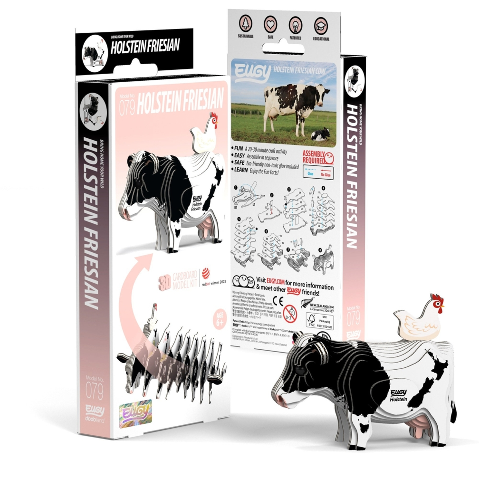 Safari Ltd Eugy 3D Puzzle Holstein Cow