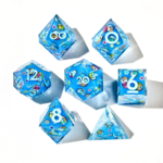 Dispel Dispel Captivating Capsules Blue w/ Blue Iconic Polyhedral 7 die set
