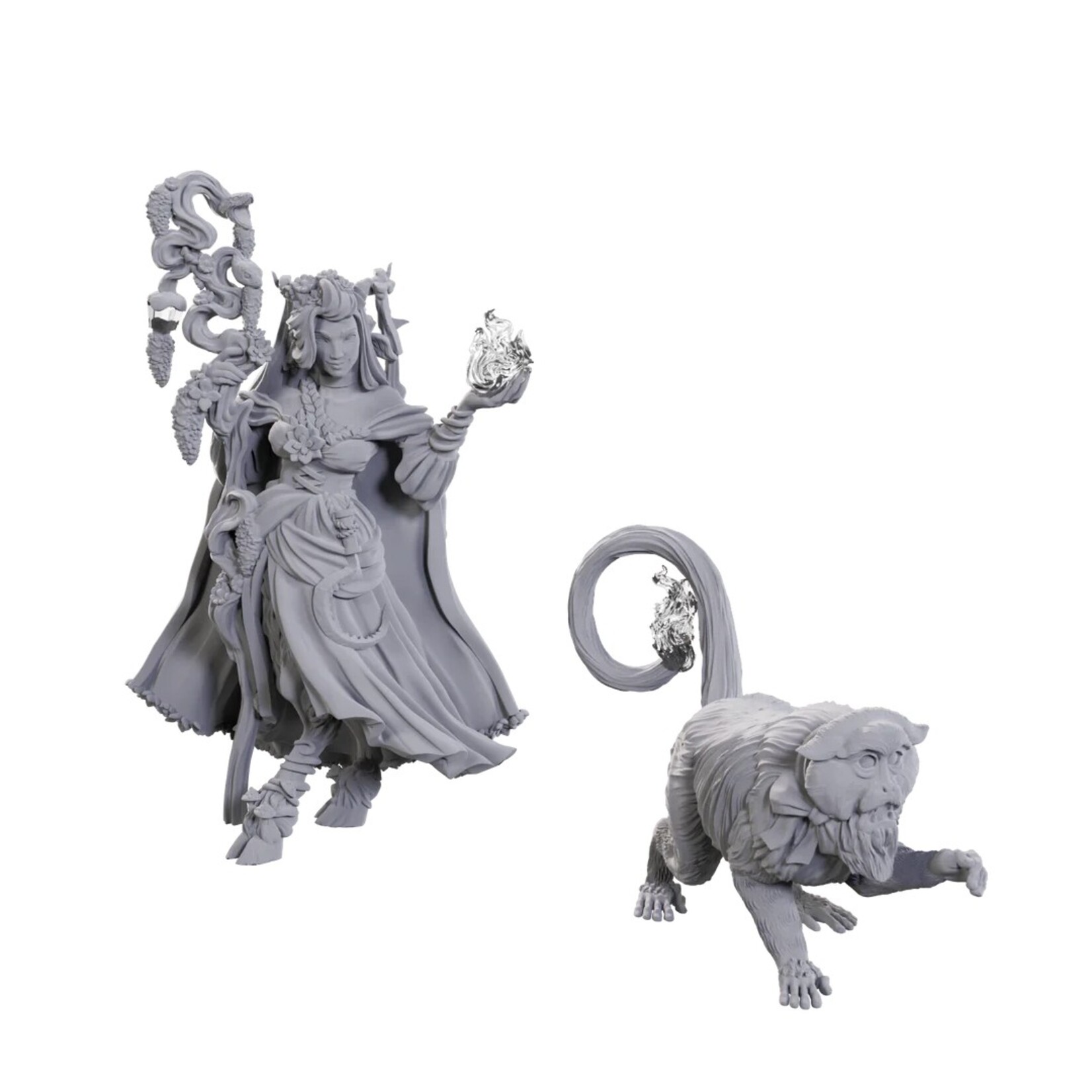 WizKids Critical Role Unpainted Minis Fearne Calloway and Mister