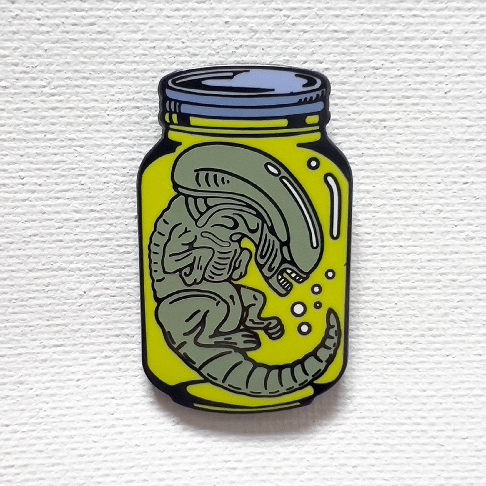 Strike Gently Co Alien Jar Enamel Pin
