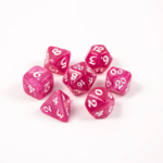 Die Hard Dice Die Hard RPG Set Elessia Essentials Pink w/ White Polyhedral 7 die set