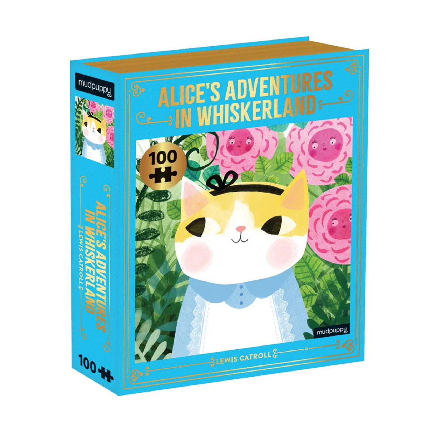 Mudpuppy 100 pc Puzzle Alice's Adventures in Whiskerland Bookish Cats