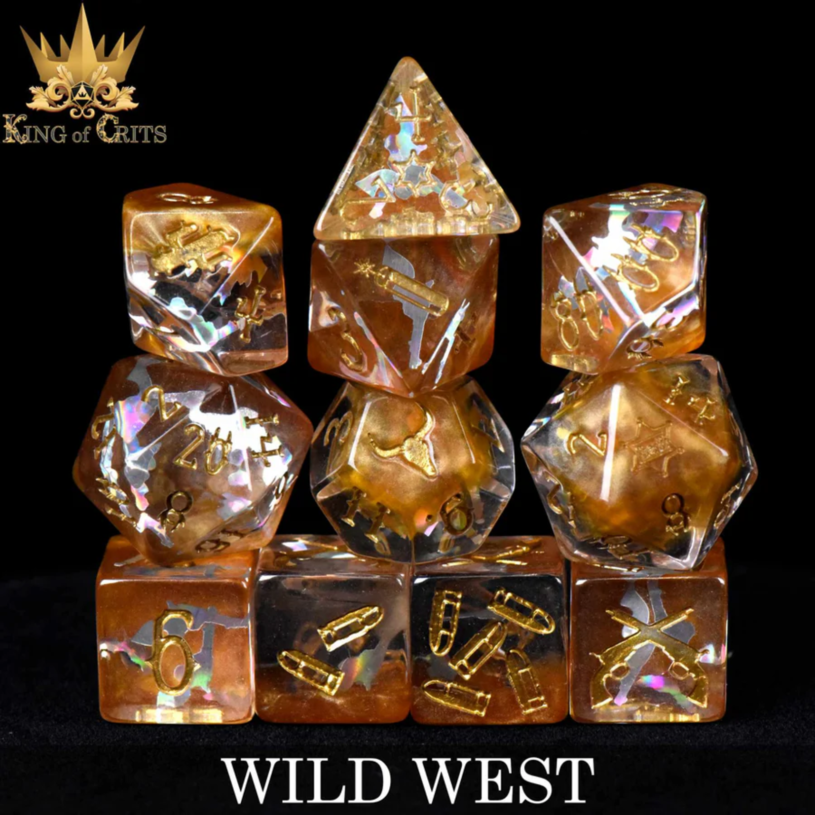 DND Dice DND Dice Wild West Polyhedral 11 die set