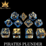 DND Dice DND Dice Pirates Plunder Polyhedral 11 die set
