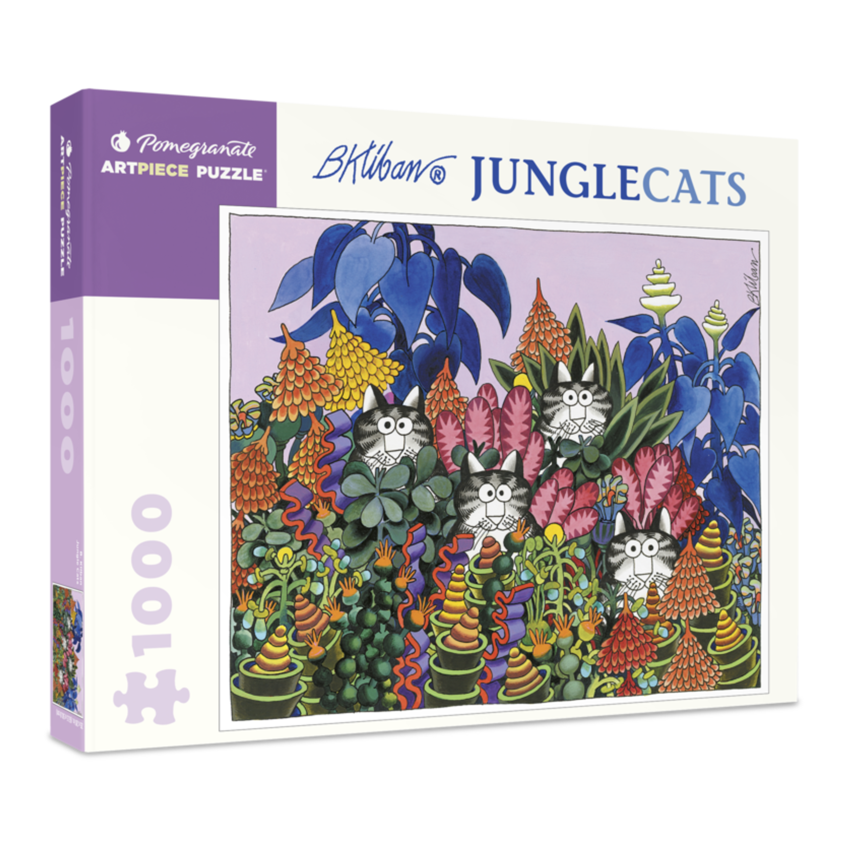 Pomegranate Communications 1000 pc Puzzle B. Kliban Jungle Cats