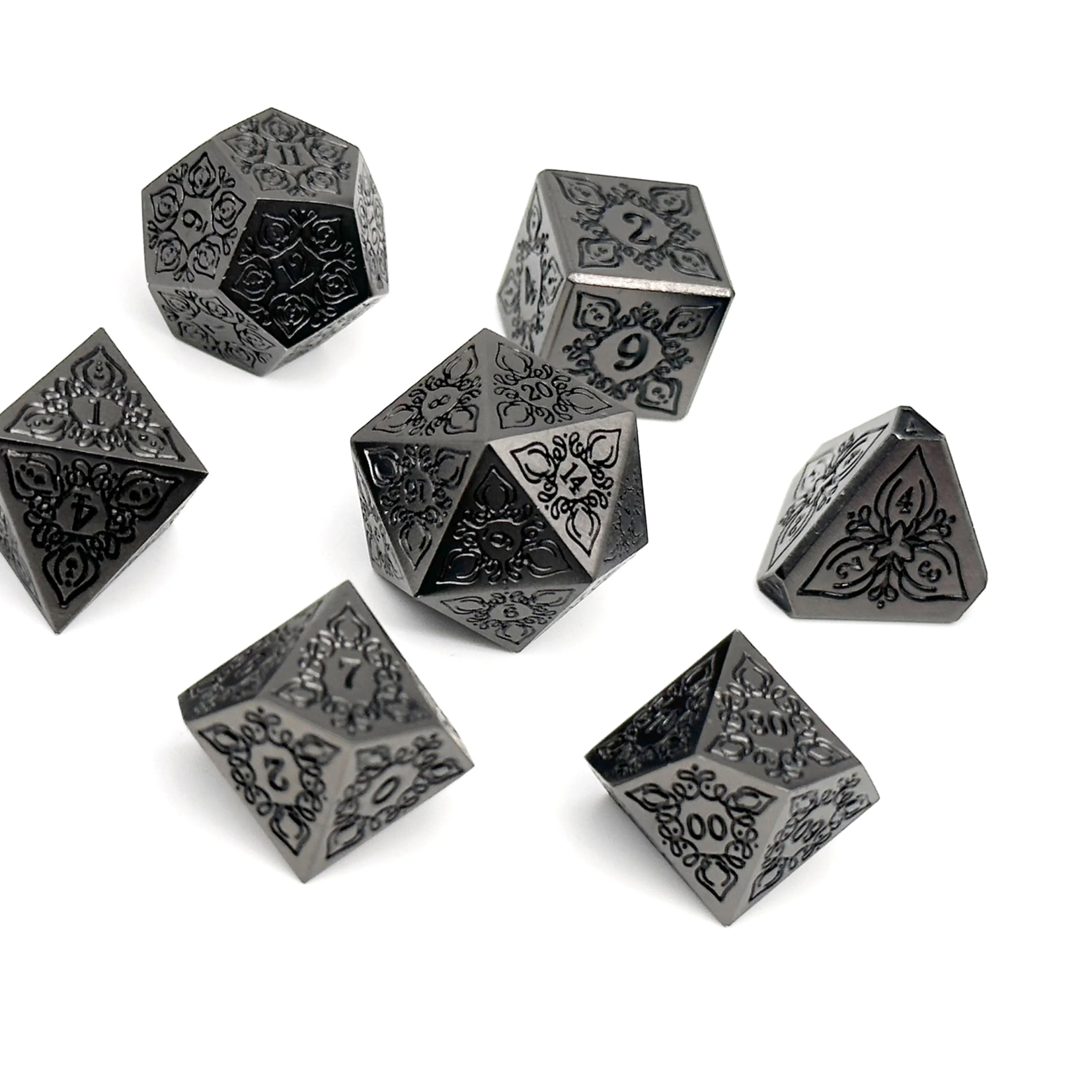 Norse Foundry Feyweave Shadowfell Metal Polyhedral 7 die set