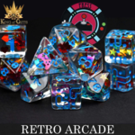 DND Dice DND Dice Retro Arcade Polyhedral 11 die set