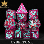 DND Dice DND Dice Cyberpunk Polyhedral 11 die set