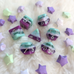 Fennek and Finch Fae Dragon Polyhedral 7 die set