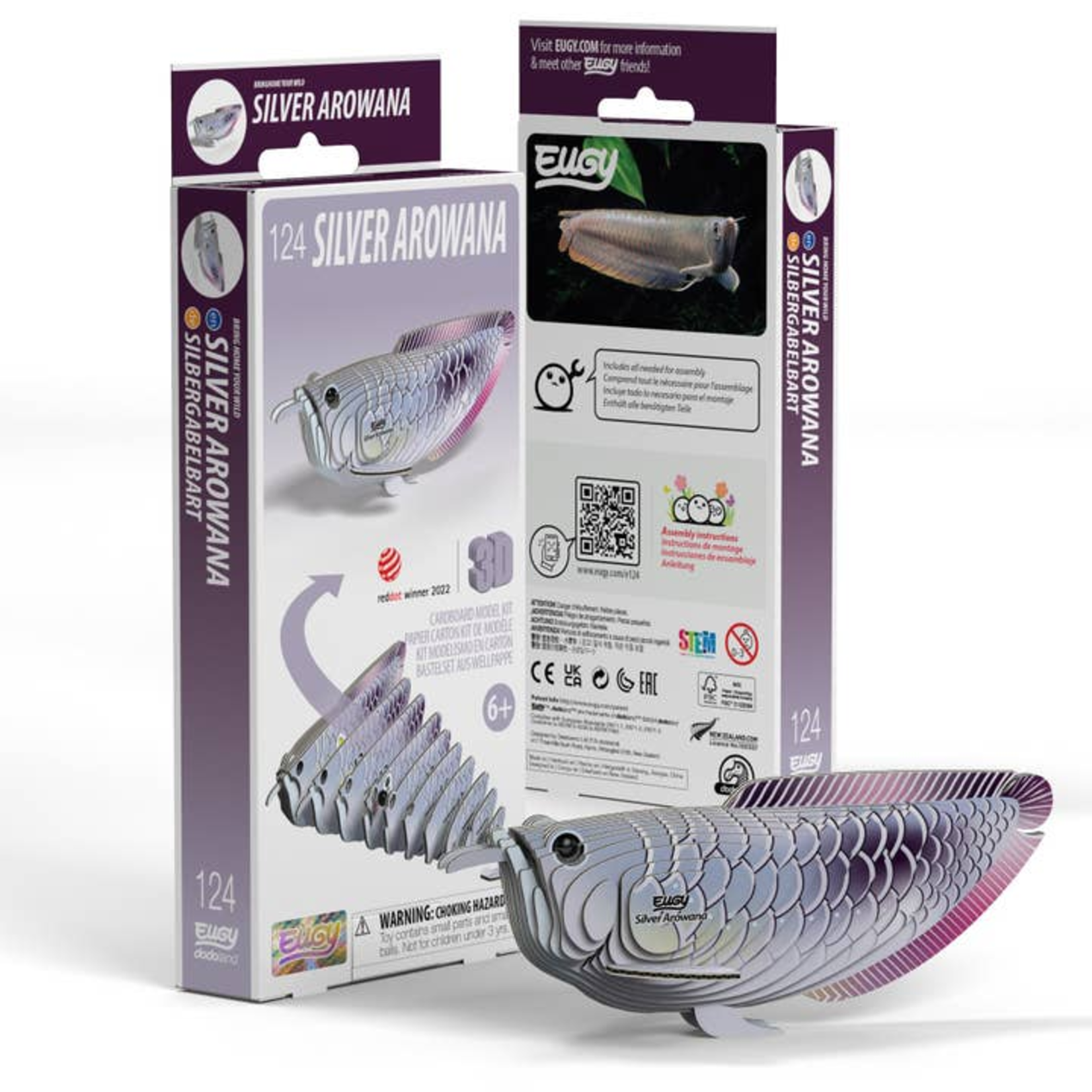 Safari Ltd Eugy 3D Puzzle Silver Arowana
