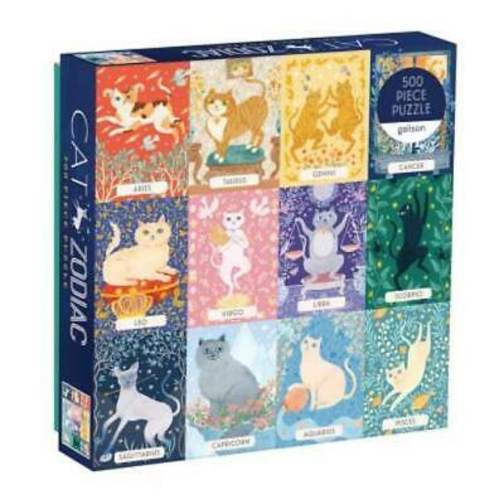 Galison 500 pc Puzzle Cat Zodiac