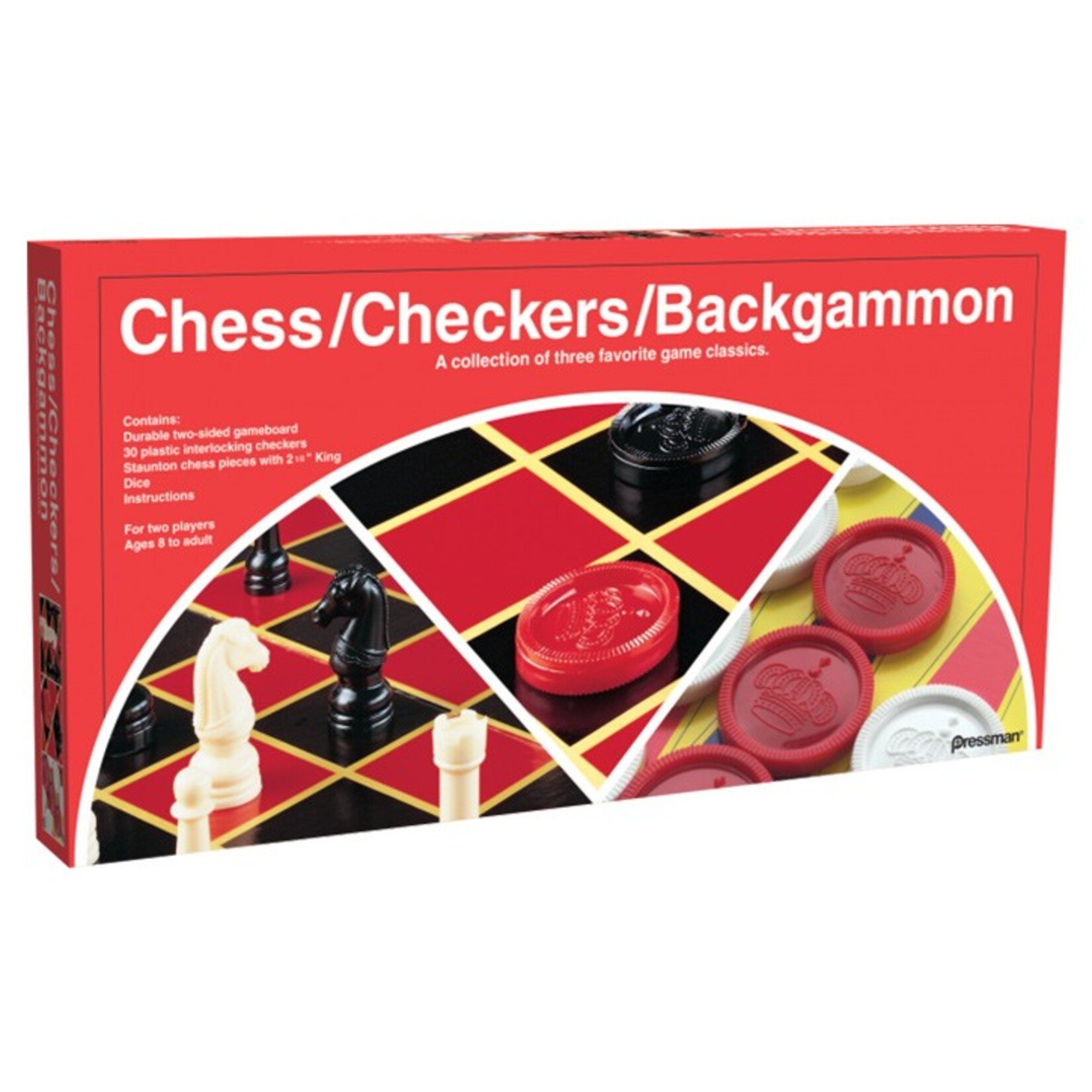 Pressman Toy Corp. Chess/Checkers/Backgammon