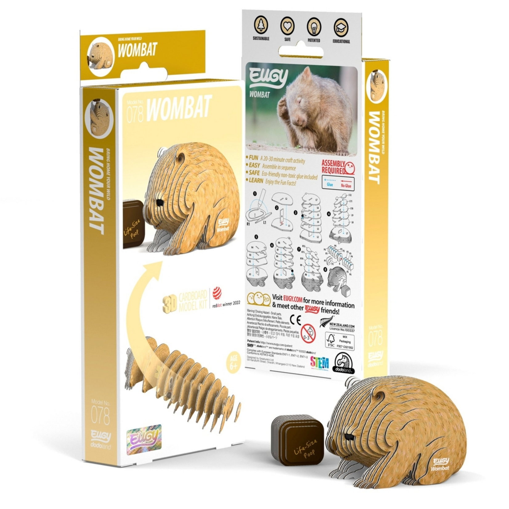Safari Ltd Eugy 3D Puzzle Wombat
