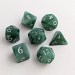 Fennek and Finch Jade Polyhedral 7 die set