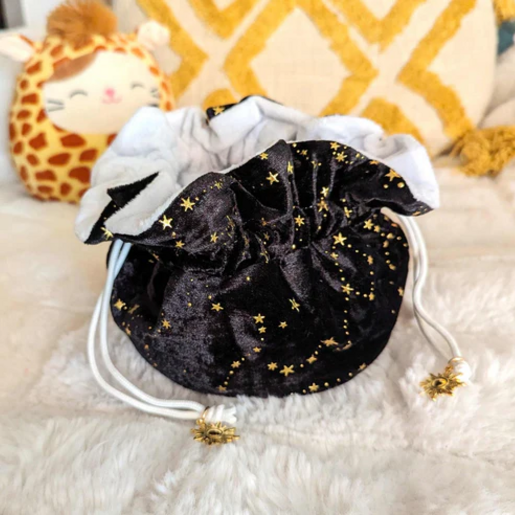Fennek and Finch Starry Black Multipocket Large Dice Bag