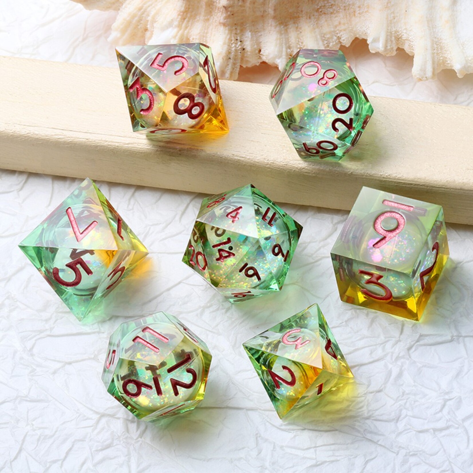 Dice Habit Dice Habit Liquid Core Fairy Polyhedral 7 Die Set