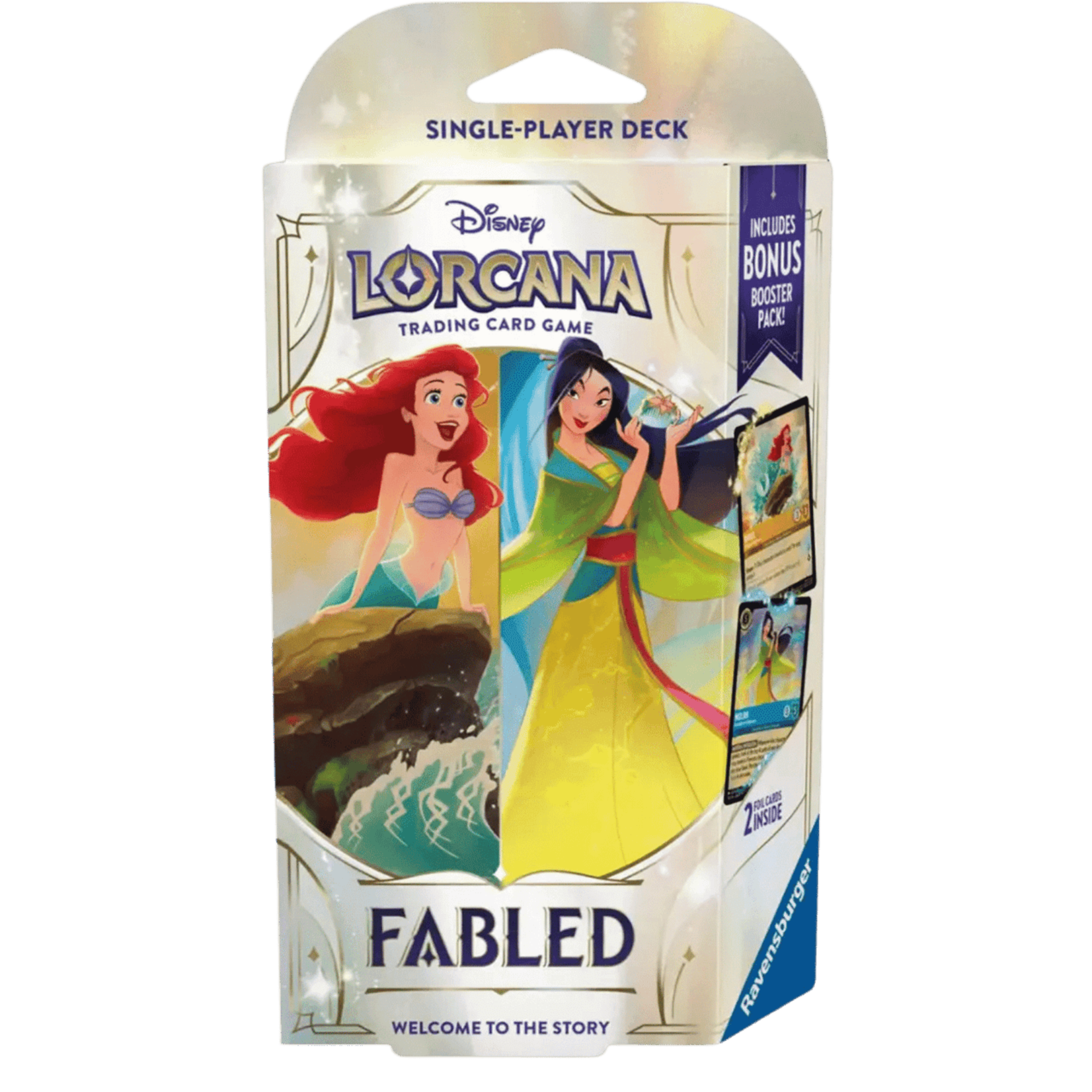 Ravensburger Disney Lorcana Fabled Starter Deck Amber Sapphire