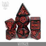 DND Dice DND Dice Space Dice Voyager Polyhedral 7 die set