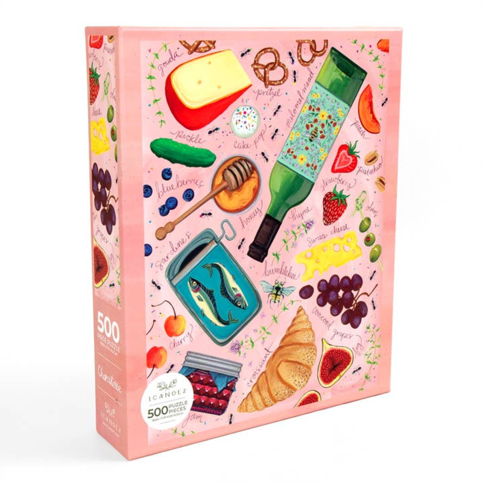 One Canoe Two Paper Co. 500 pc Puzzle Charcuterie Food