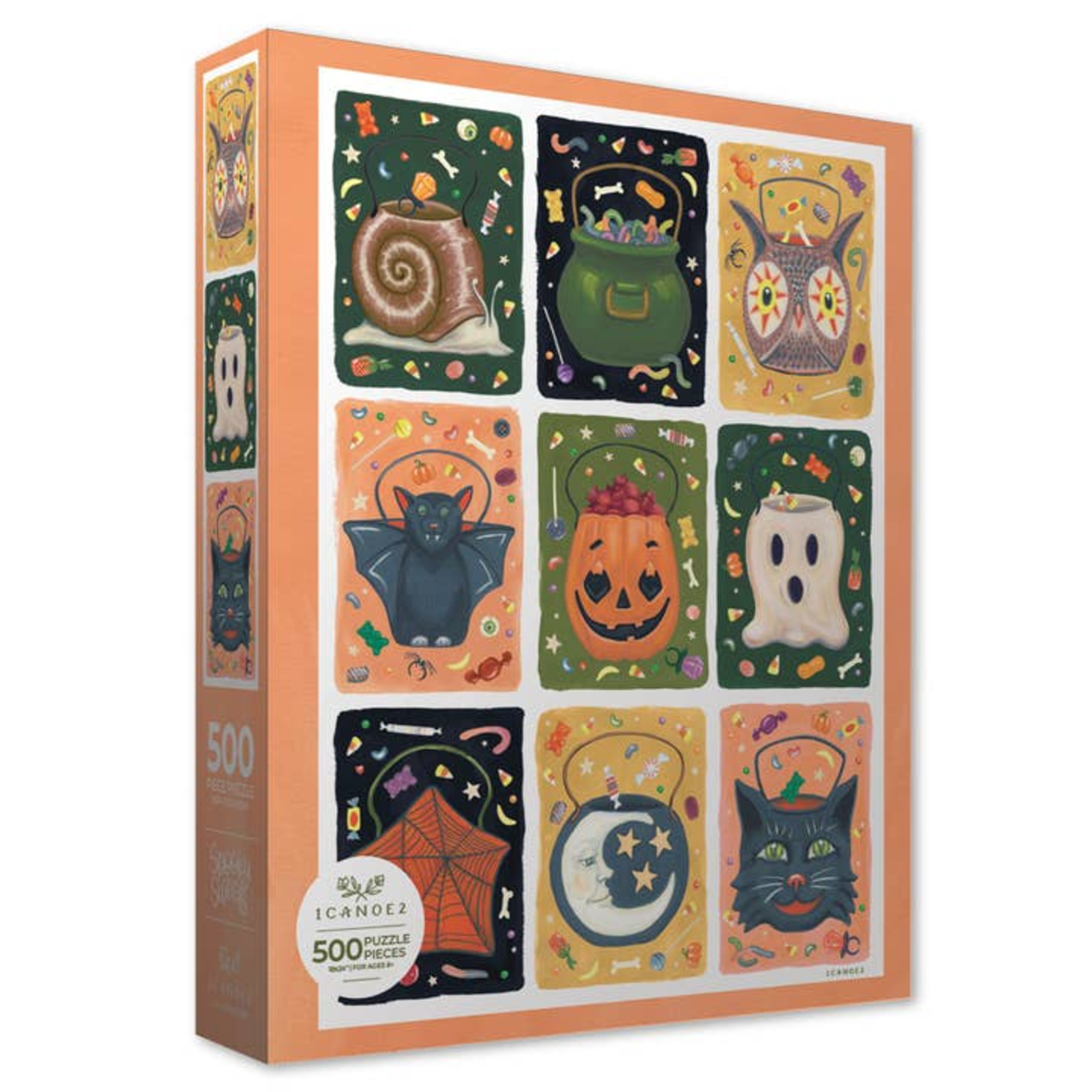 One Canoe Two Paper Co. 500 pc Puzzle Spooky Sweets