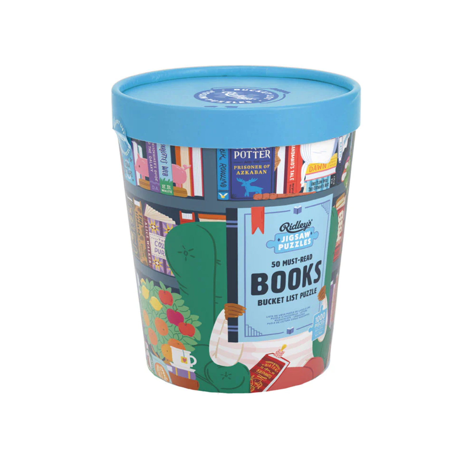 Ridley's Games 1000 pc Puzzle 50 Must-Read Books of the World Bucket List