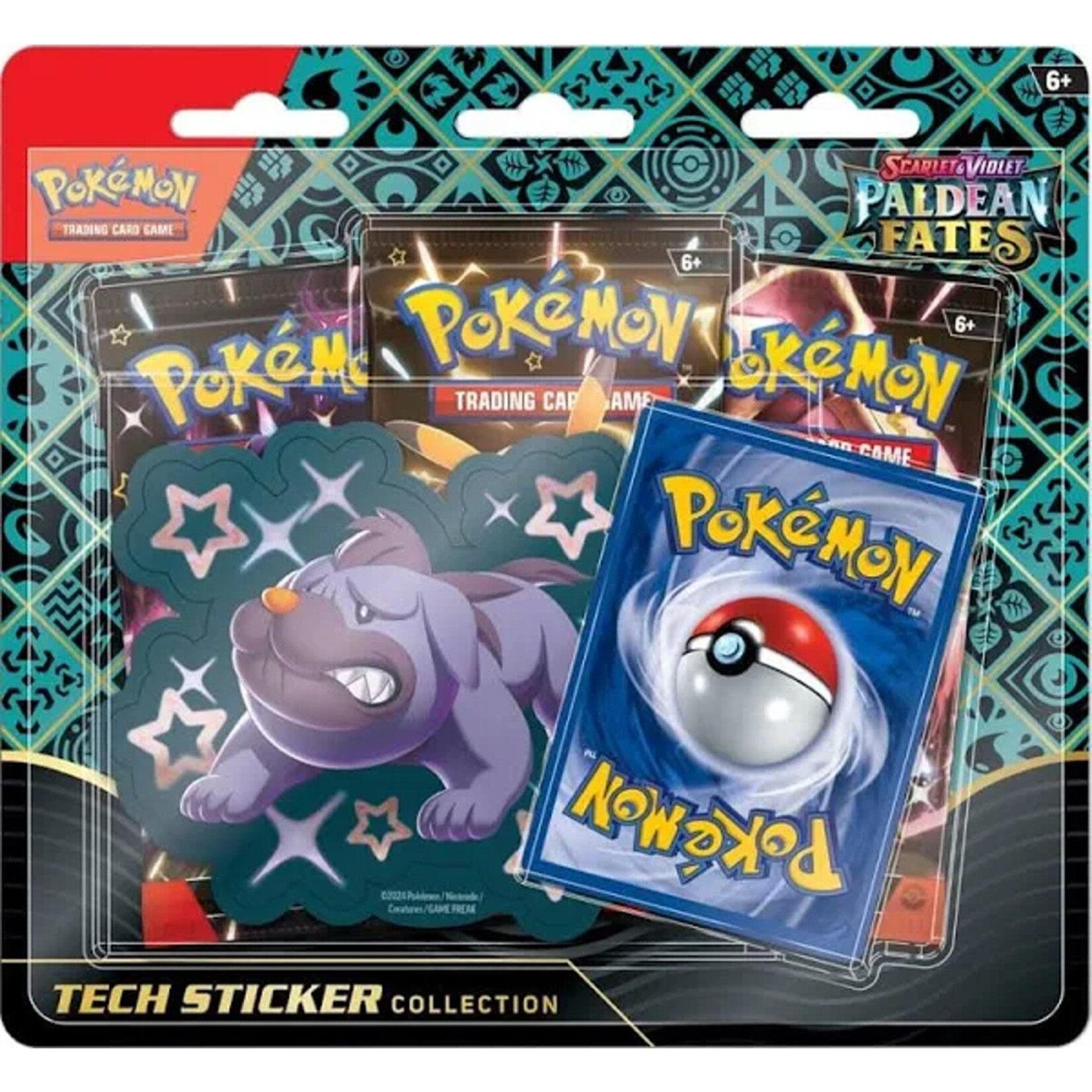 Pokemon Company International Pokemon Scarlet and Violet Paldean Fates Tech Sticker Collection Maschiff