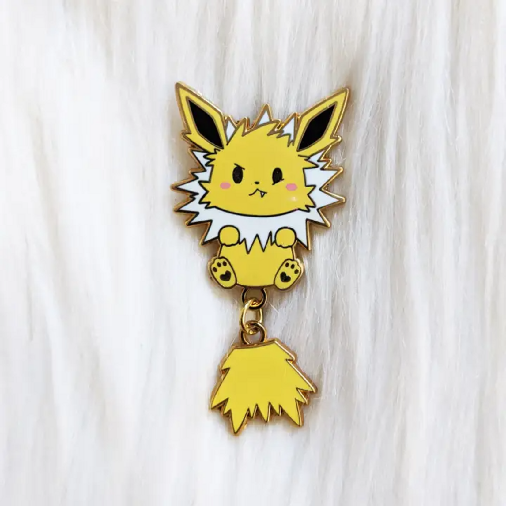 Sugar Cubed Studios Eeveelution Dangle Tail Enamel Pin Jolteon