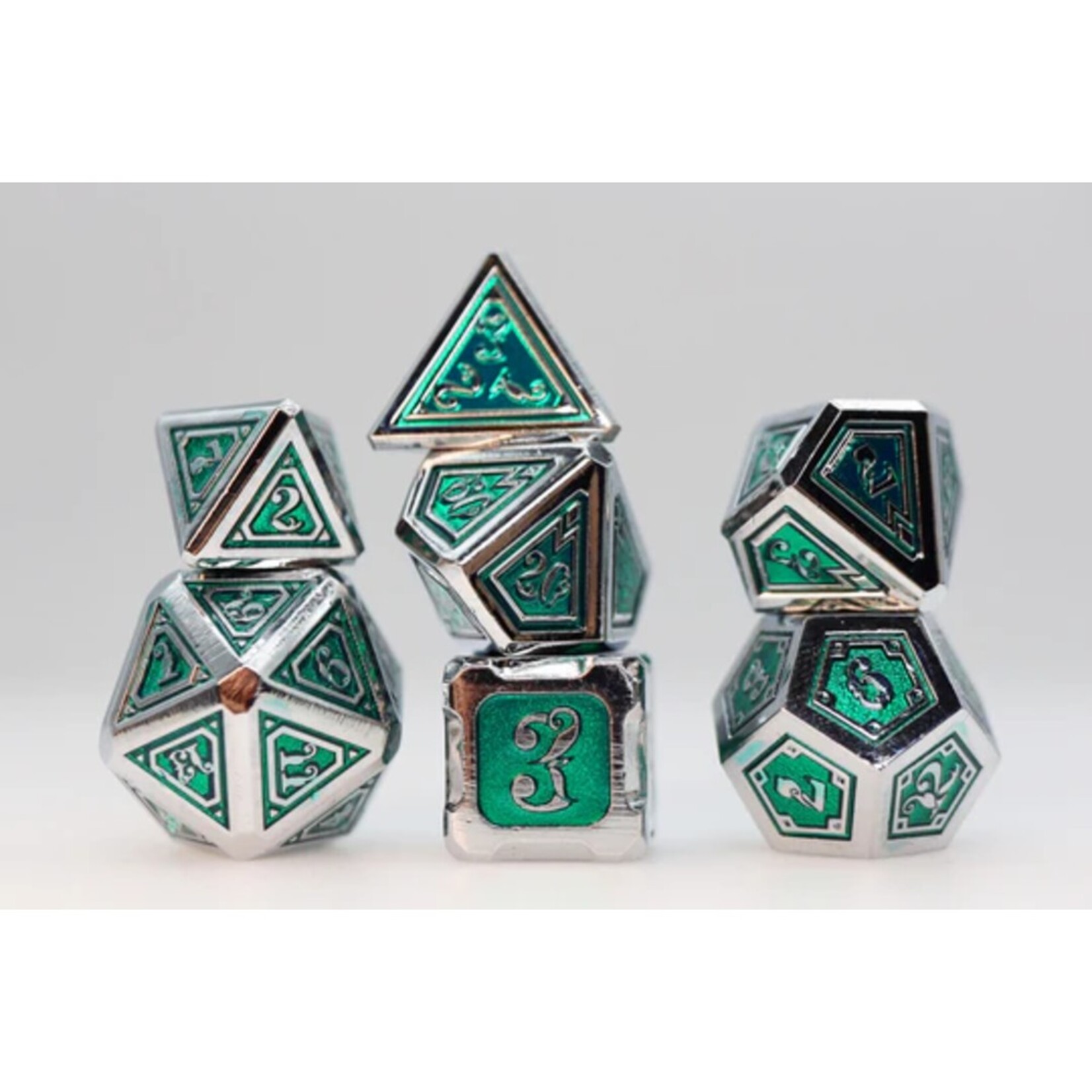 Foam Brain Games Alchemist Metals Acid 7 die set